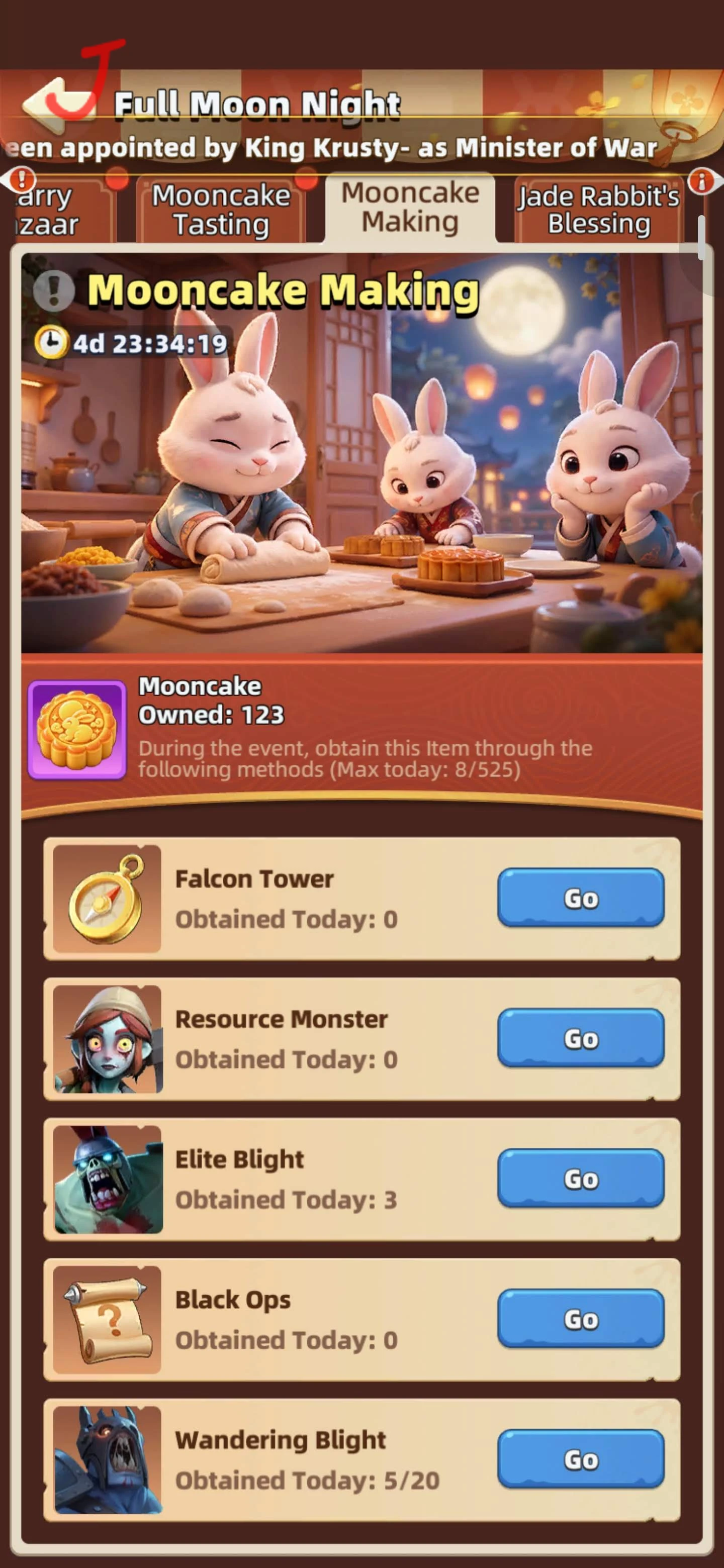 Last Asylum Plague Mooncake Making daily farming sources and collection progress